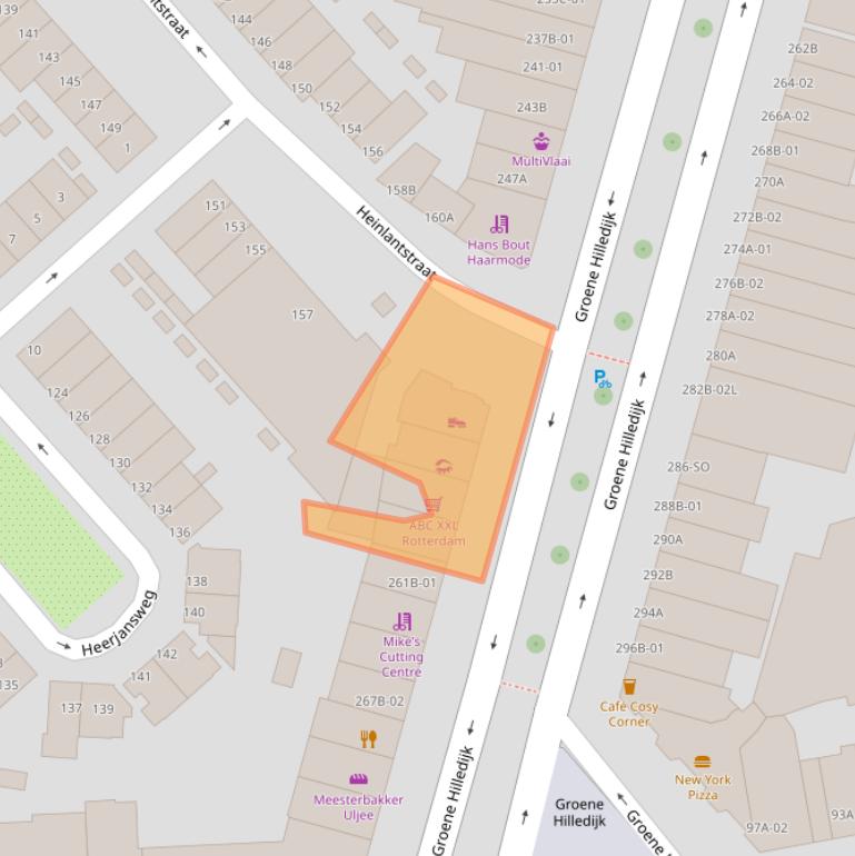 Kaart van postcodegebied 3073AJ.