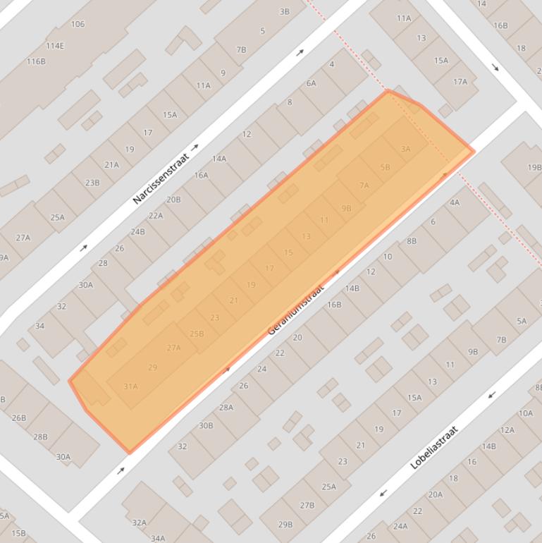 Kaart van postcodegebied 3073CC.