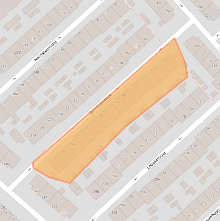 Kaart van postcodegebied 3073CD.