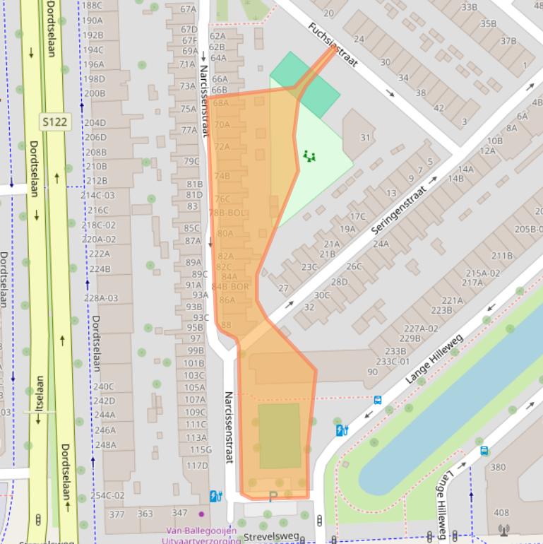Kaart van postcodegebied 3073CR.