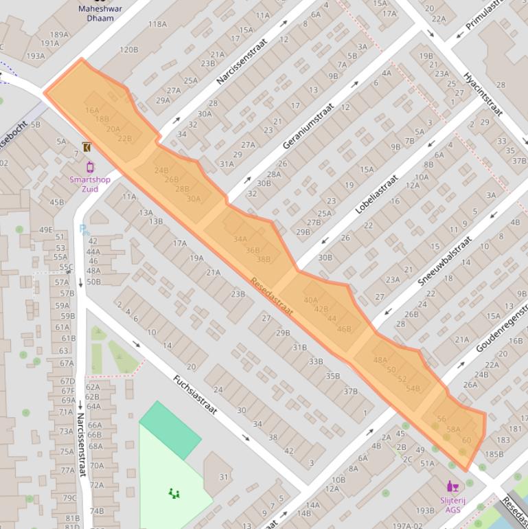 Kaart van postcodegebied 3073CV.