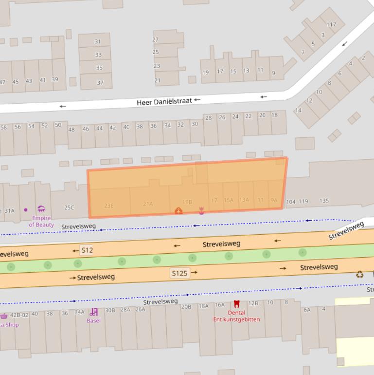 Kaart van postcodegebied 3073DR.