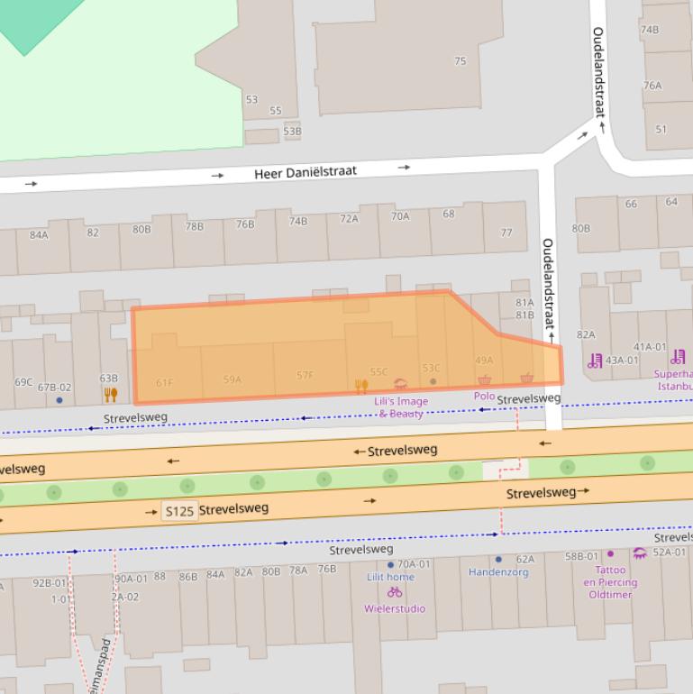 Kaart van postcodegebied 3073DT.
