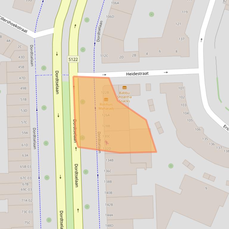 Kaart van postcodegebied 3073GK.