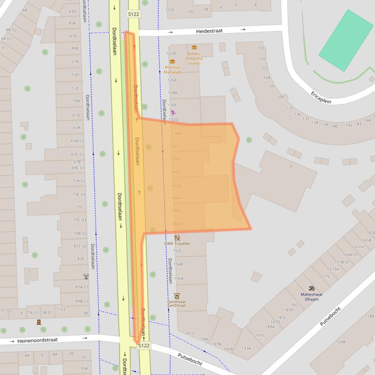 Kaart van postcodegebied 3073GL.