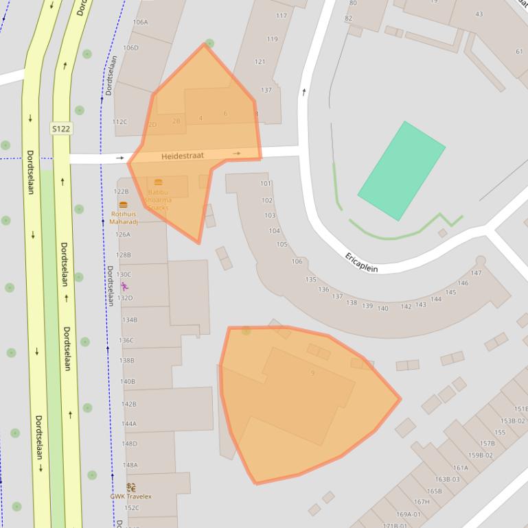 Kaart van postcodegebied 3073GZ.