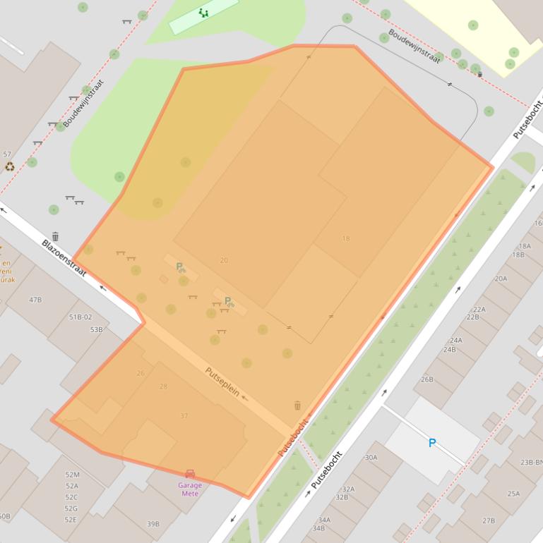 Kaart van postcodegebied 3073HT.