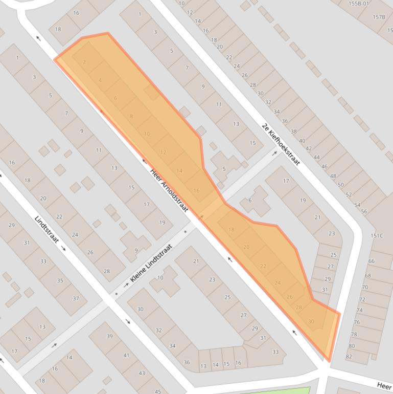 Kaart van postcodegebied 3073KD.