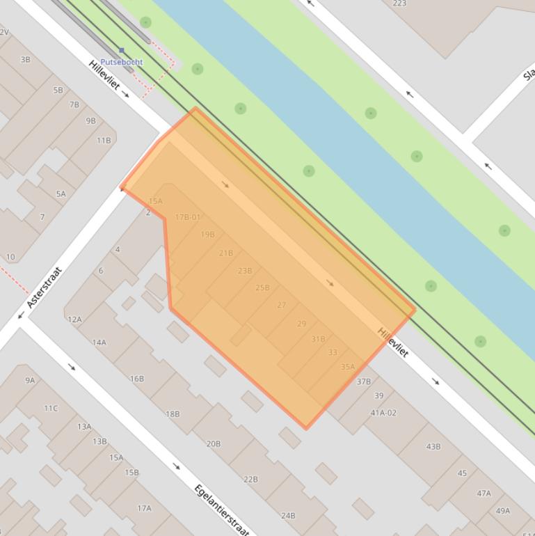 Kaart van postcodegebied 3073KH.