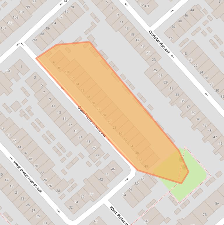 Kaart van postcodegebied 3073NM.