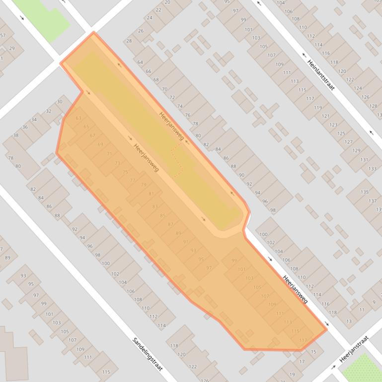 Kaart van postcodegebied 3073PM.
