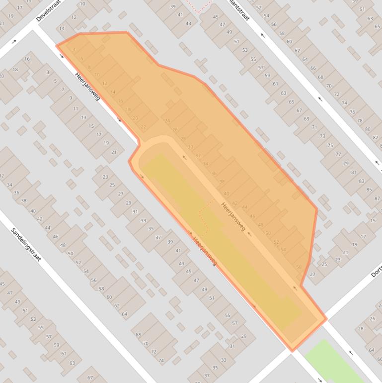 Kaart van postcodegebied 3073PP.