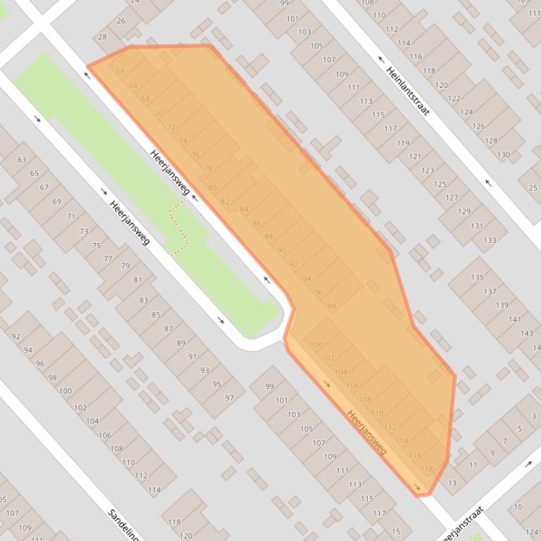 Kaart van postcodegebied 3073PR.