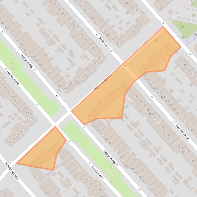 Kaart van postcodegebied 3073PV.