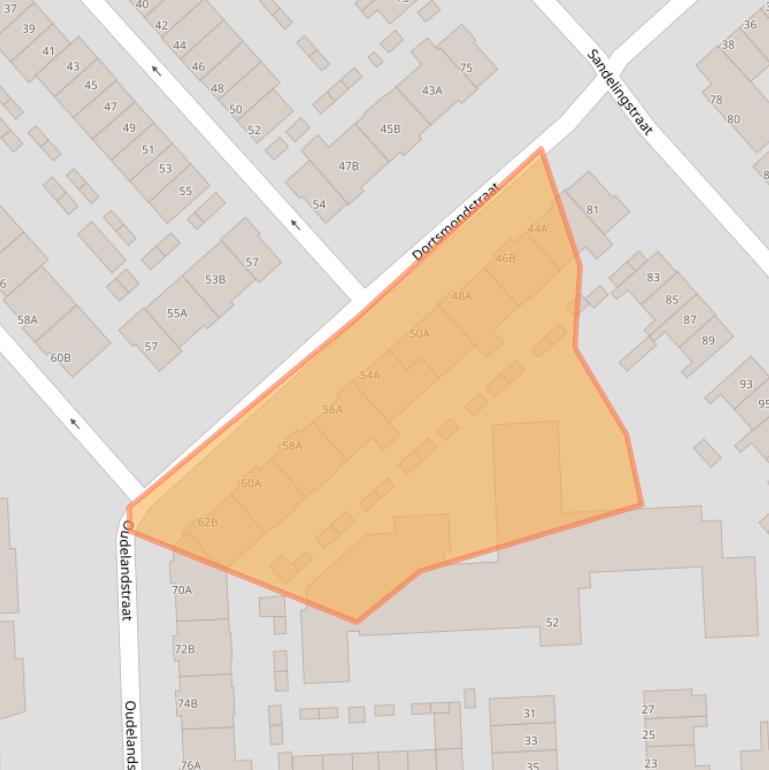 Kaart van postcodegebied 3073PW.