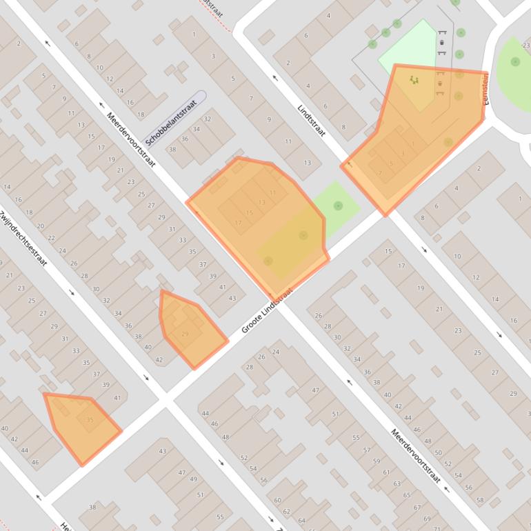Kaart van postcodegebied 3073RA.