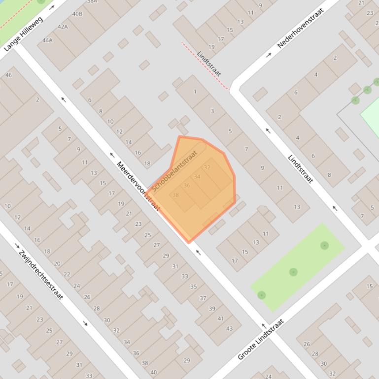 Kaart van postcodegebied 3073RH.