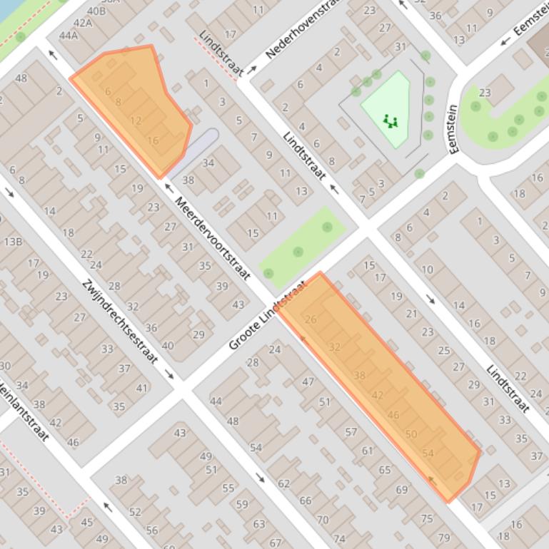 Kaart van postcodegebied 3073SM.