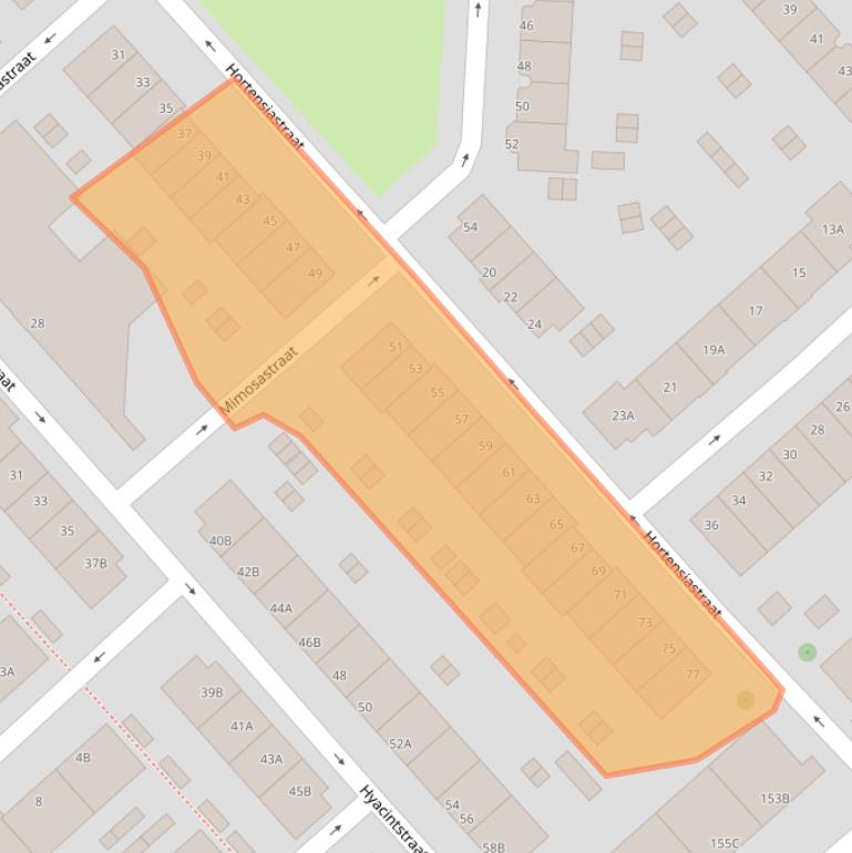 Kaart van postcodegebied 3073TD.