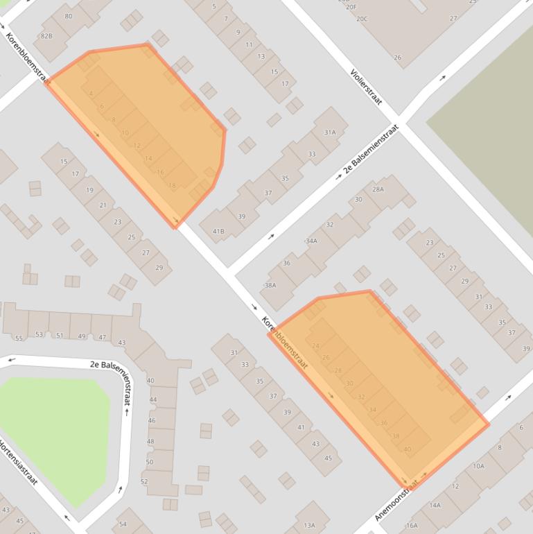 Kaart van postcodegebied 3073TP.
