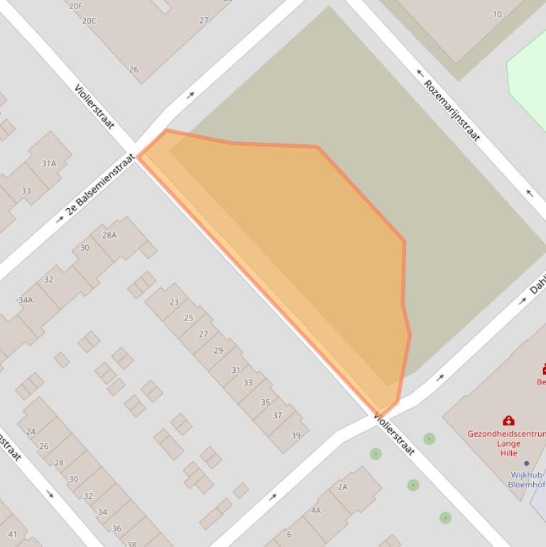 Kaart van postcodegebied 3073TV.