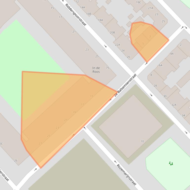 Kaart van postcodegebied 3073VC.
