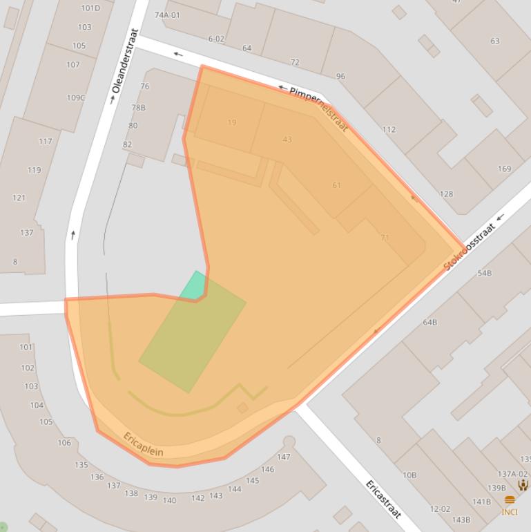 Kaart van postcodegebied 3073WX.