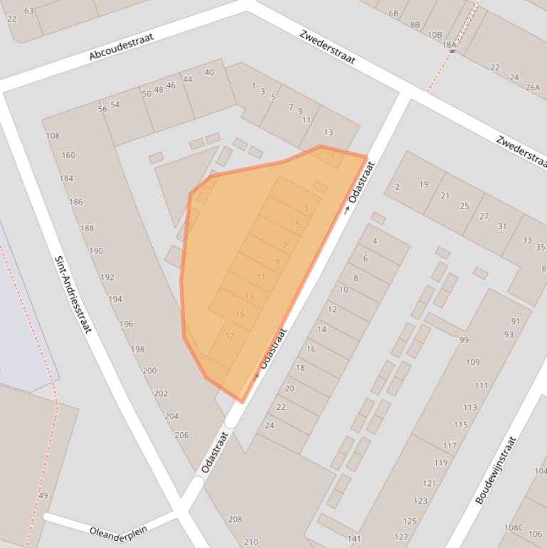 Kaart van postcodegebied 3073ZM.