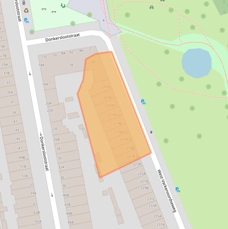 Kaart van postcodegebied 3074HT.