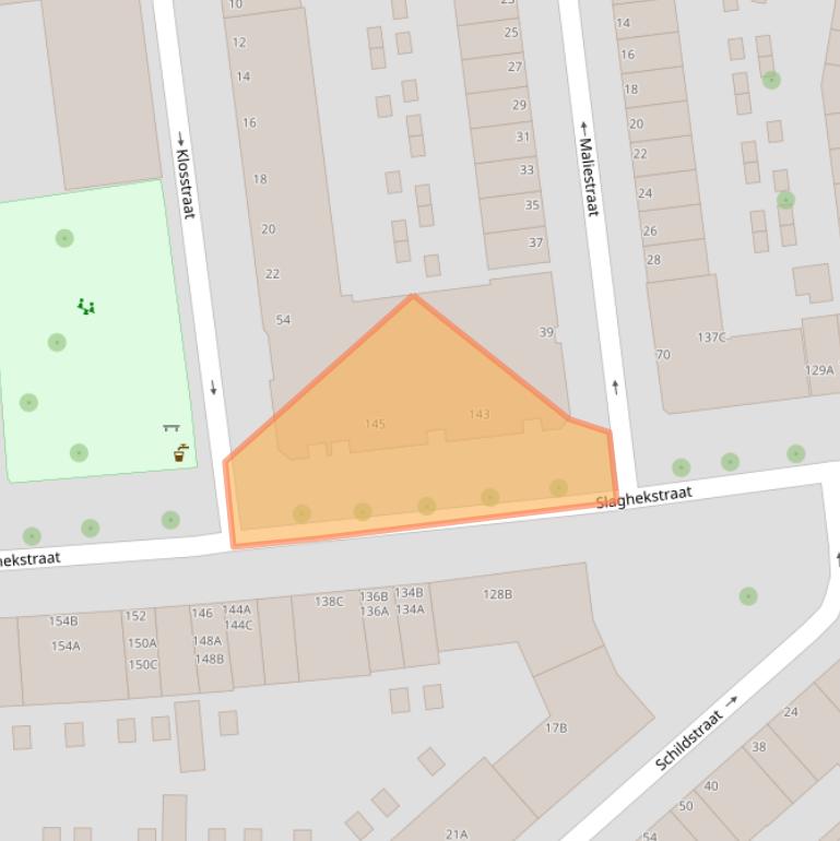 Kaart van postcodegebied 3074LE.