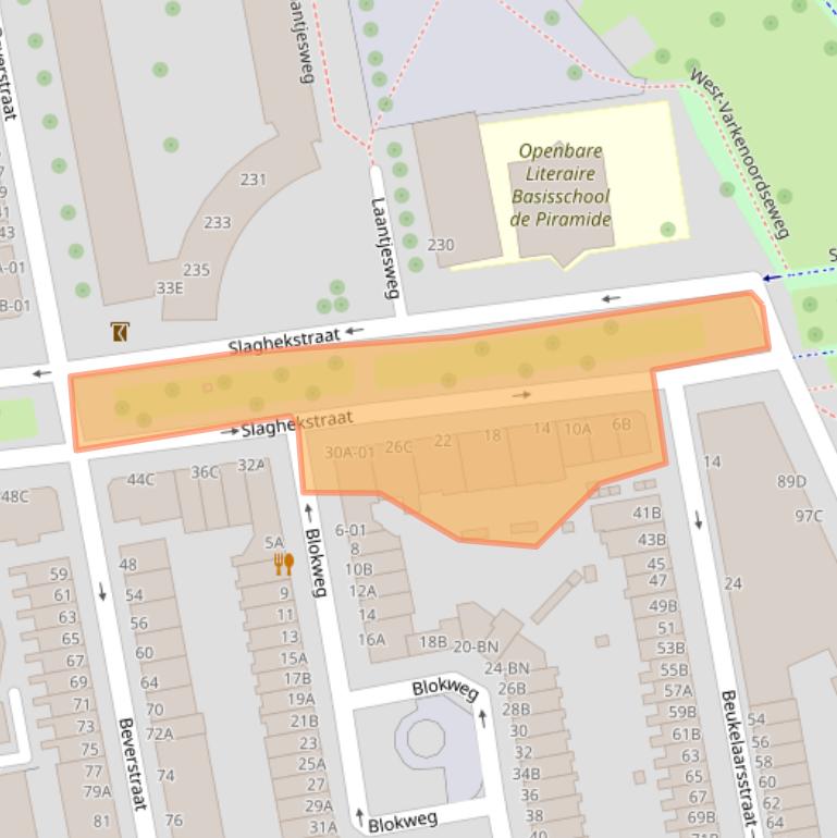 Kaart van postcodegebied 3074LL.