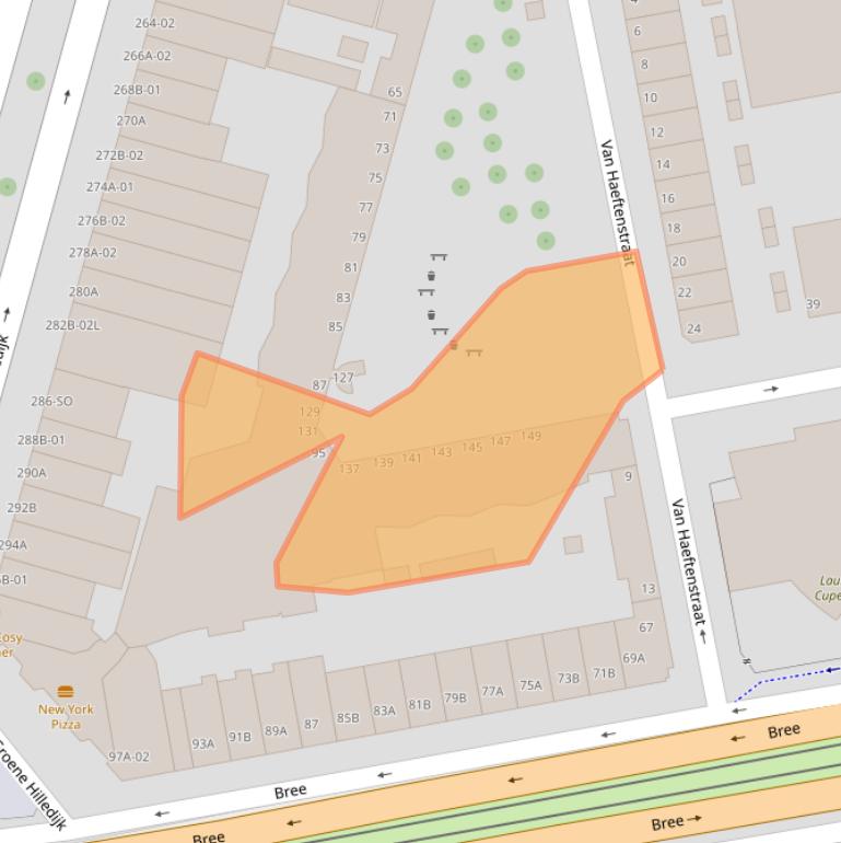 Kaart van postcodegebied 3074NS.
