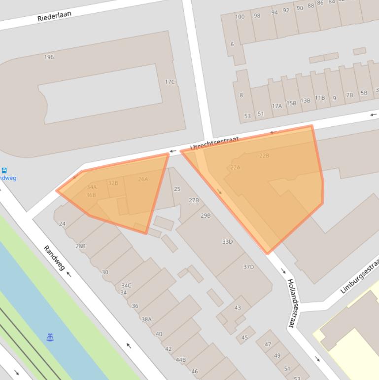 Kaart van postcodegebied 3074TS.