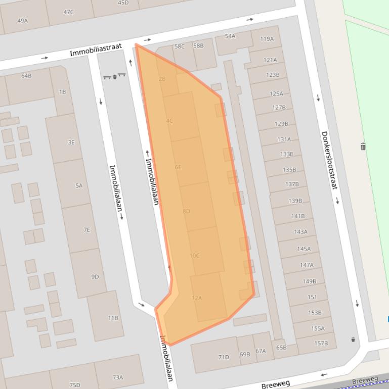 Kaart van postcodegebied 3074WP.