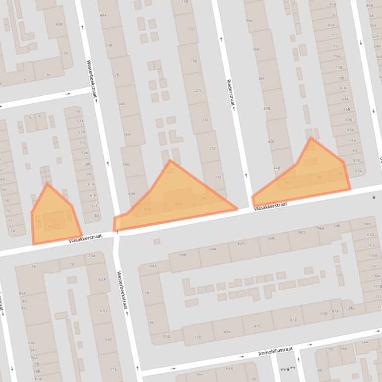 Kaart van postcodegebied 3074WV.