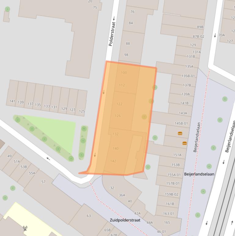 Kaart van postcodegebied 3074XM.