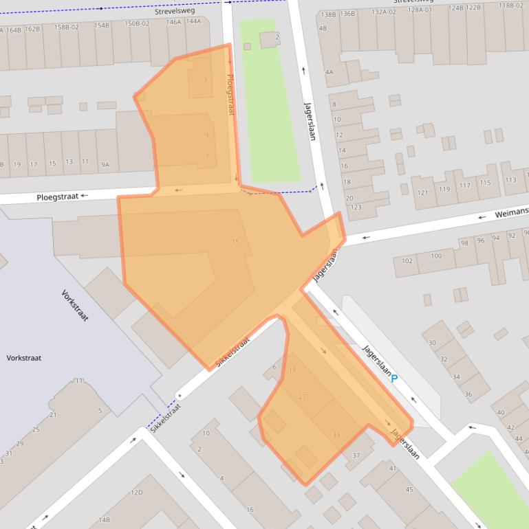 Kaart van postcodegebied 3075AA.