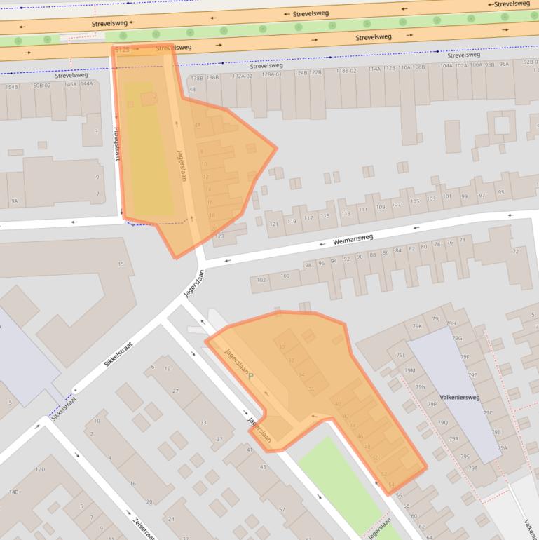 Kaart van postcodegebied 3075AD.