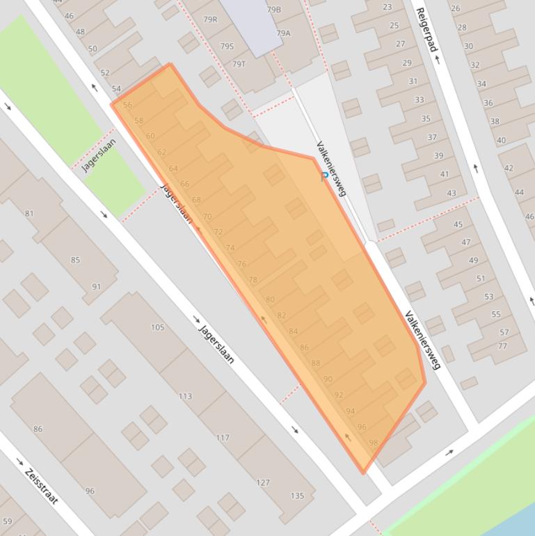 Kaart van postcodegebied 3075AE.