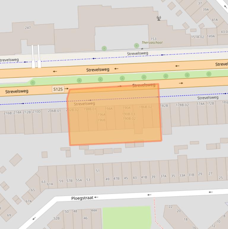 Kaart van postcodegebied 3075AV.