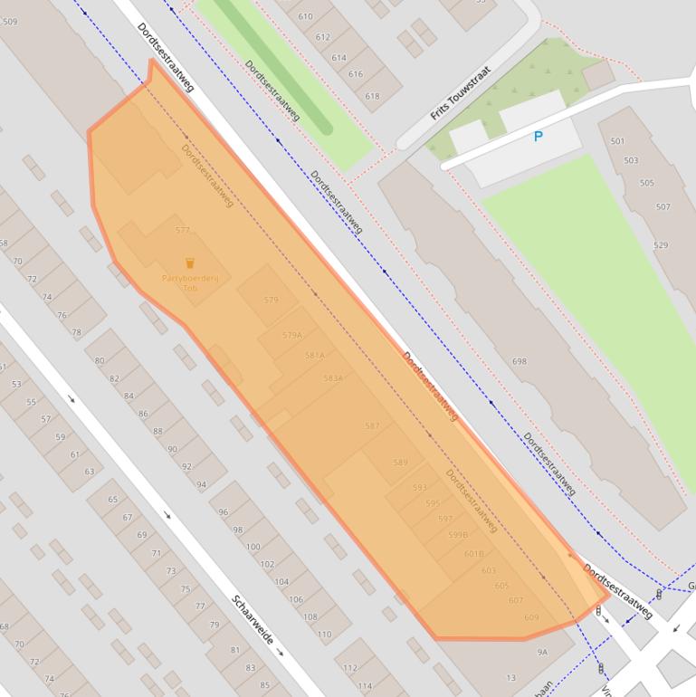 Kaart van postcodegebied 3075BB.