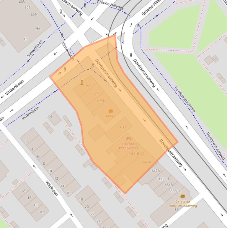 Kaart van postcodegebied 3075BC.