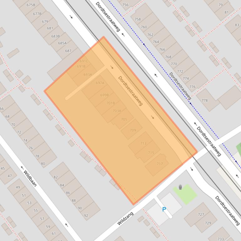 Kaart van postcodegebied 3075BG.