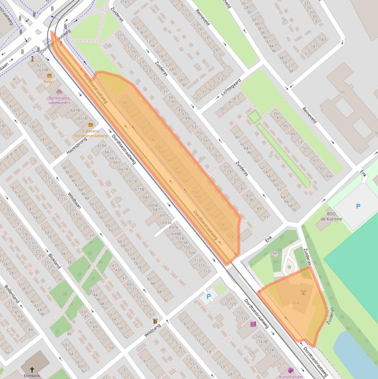 Kaart van postcodegebied 3075BS.