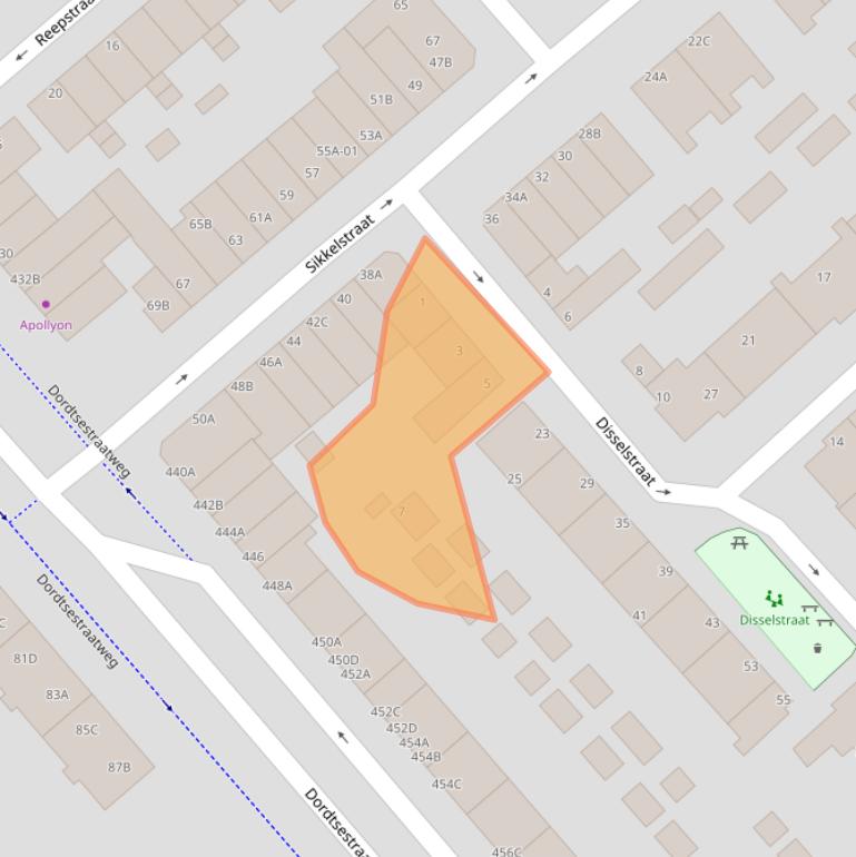 Kaart van postcodegebied 3075CA.