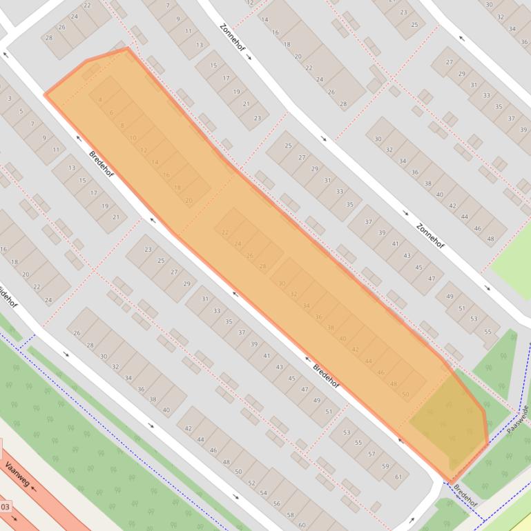 Kaart van postcodegebied 3075DG.