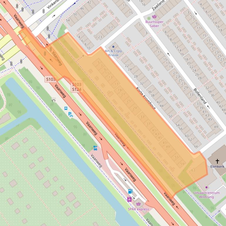 Kaart van postcodegebied 3075DL.