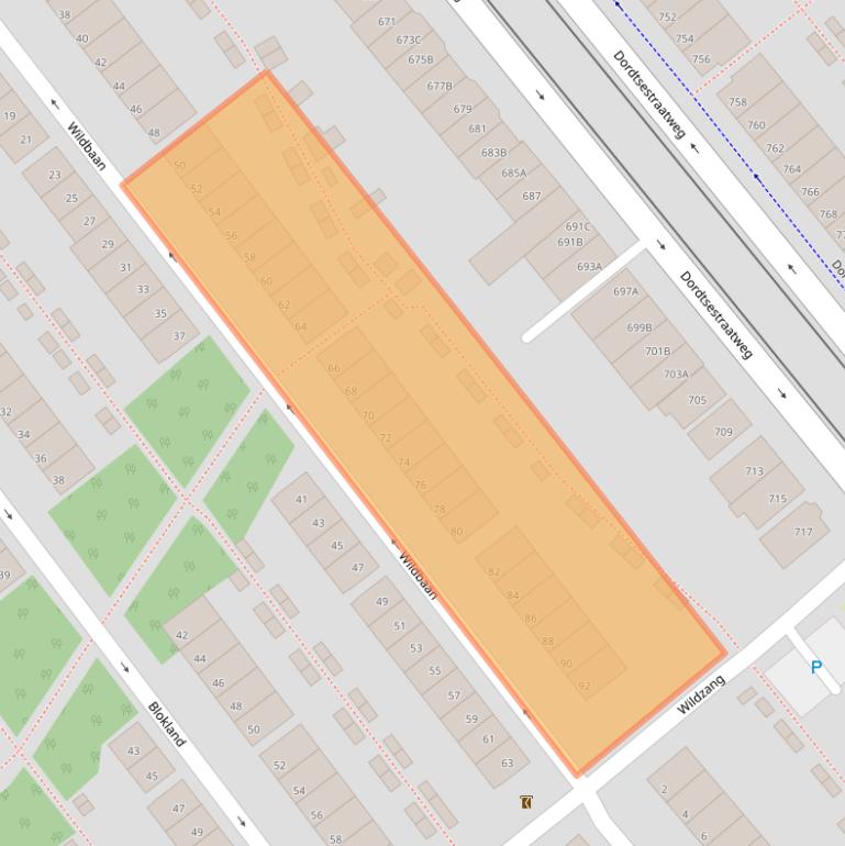 Kaart van postcodegebied 3075DR.