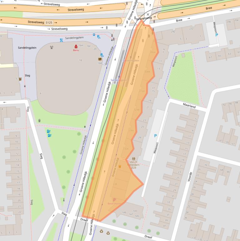 Kaart van postcodegebied 3075EB.