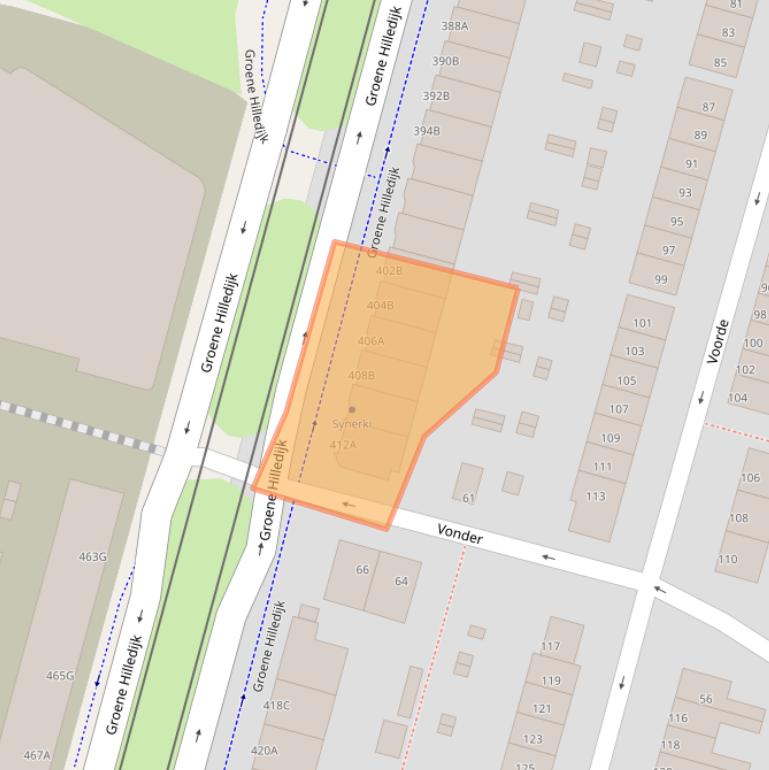 Kaart van postcodegebied 3075EE.